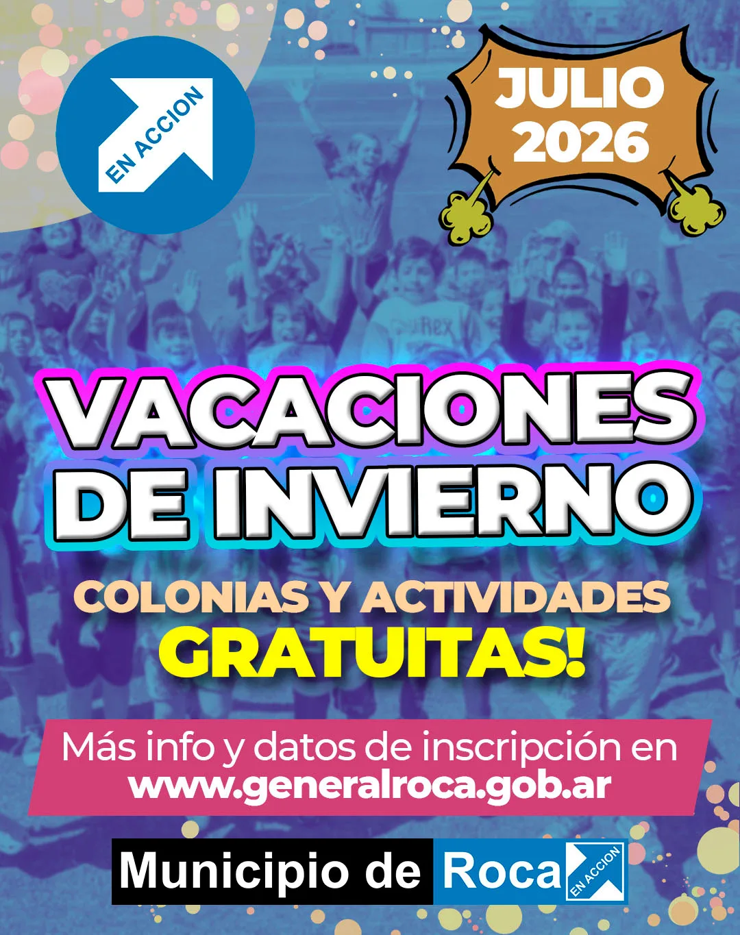 Actividades de invierno 2026 en Roca: 70 propuestas para disfrutar