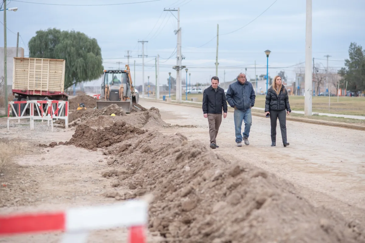 Avanza la ampliación de la red cloacal en 25 de Mayo