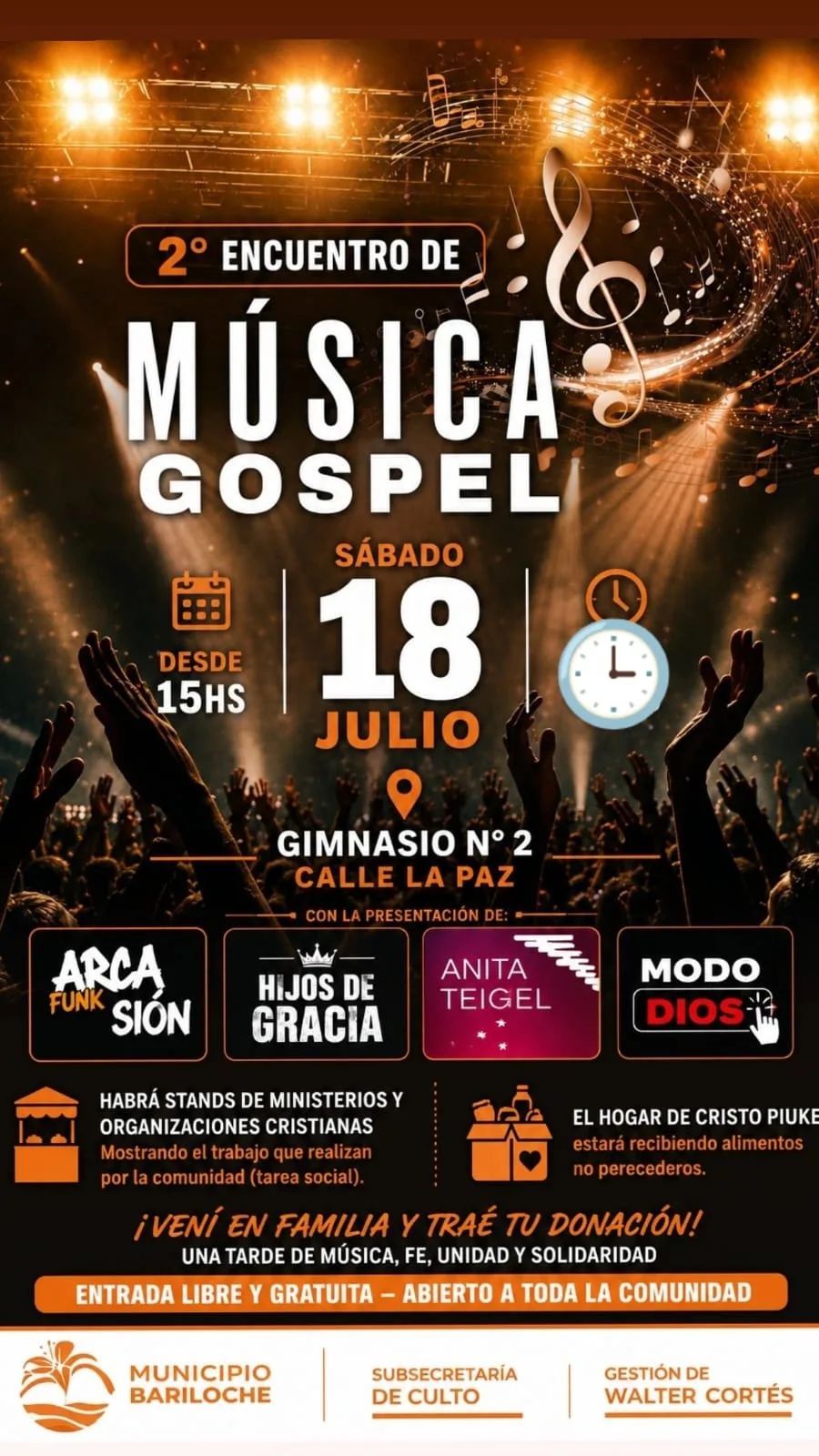 San Carlos de Bariloche se prepara para el Encuentro de Música Cristiana