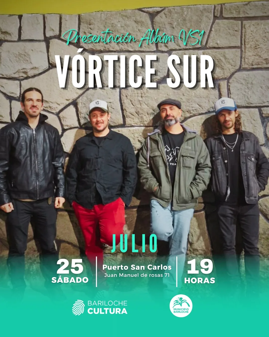 Vórtice Sur lanzó su primer álbum en Bariloche con gran éxito
