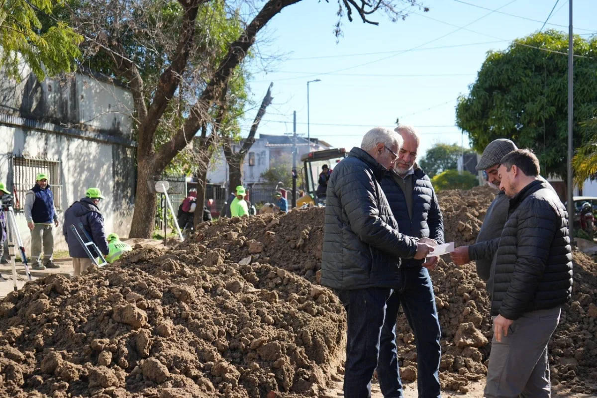 Avanza obra de desagüe en Villa Chiquita para prevenir anegamientos