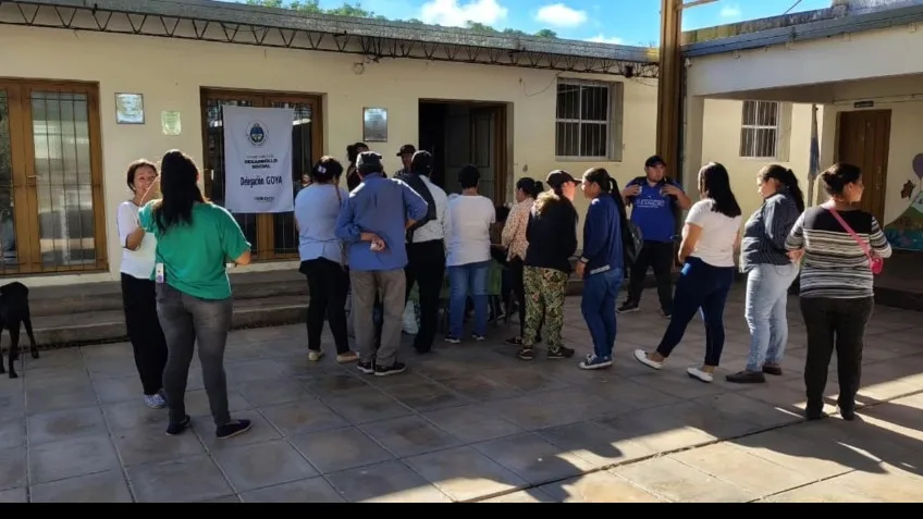 Comenzó la entrega de módulos alimentarios en Goya
