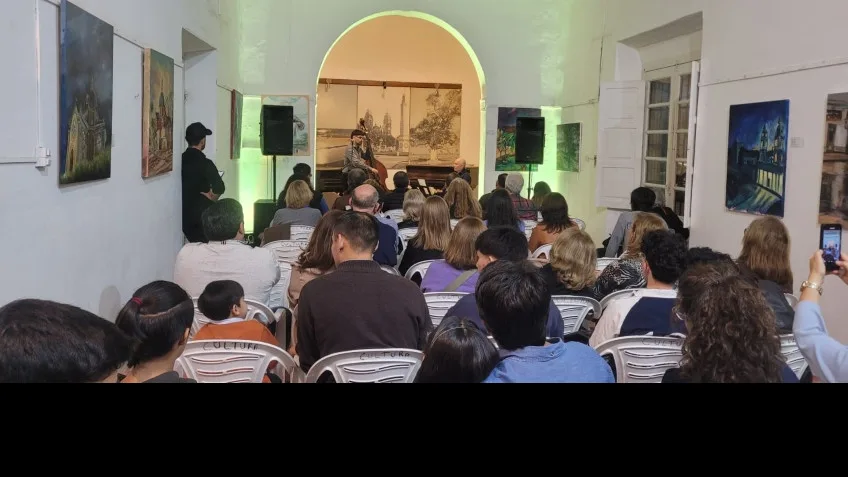 Concierto de piano y contrabajo cautivó al público en Goya