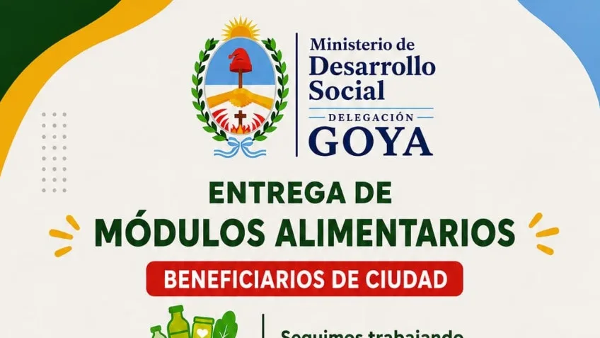 Entrega de módulos alimentarios en Goya desde el 20 de julio