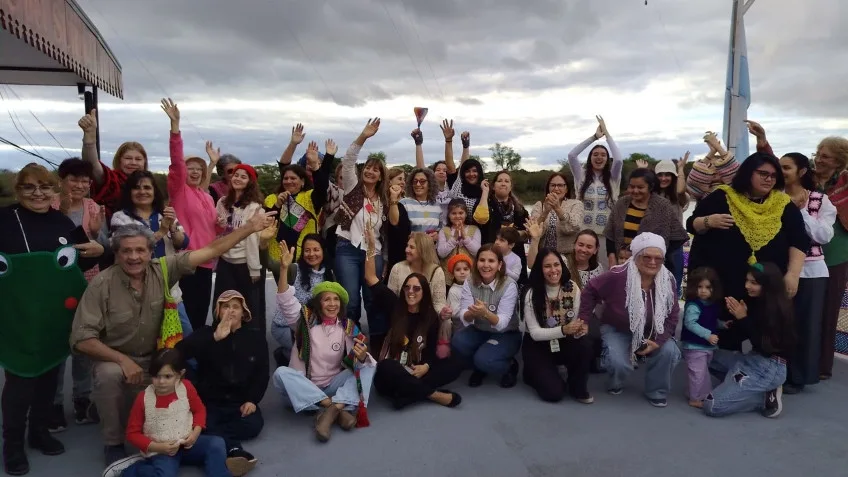 Goya celebró el Primer Encuentro de Tejedores de Crochet