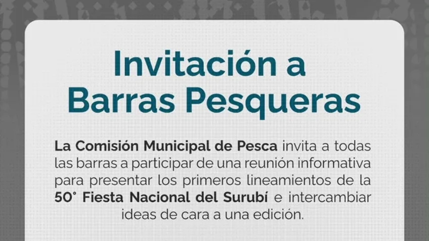 Reunión informativa sobre la Fiesta Nacional del Surubí