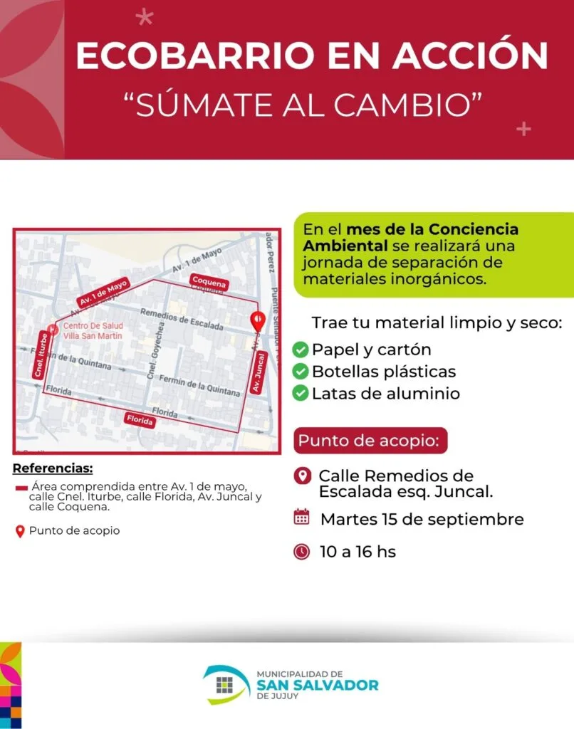 Jornada de reciclaje en San Martín: participación vecinal clave