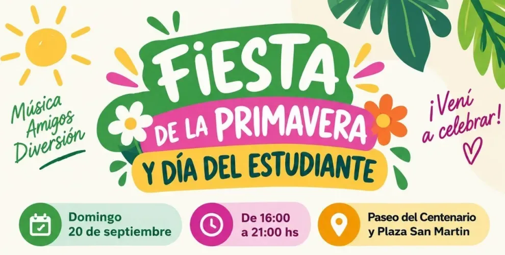 Recreo festejó la llegada de la primavera y el Día del Estudiante