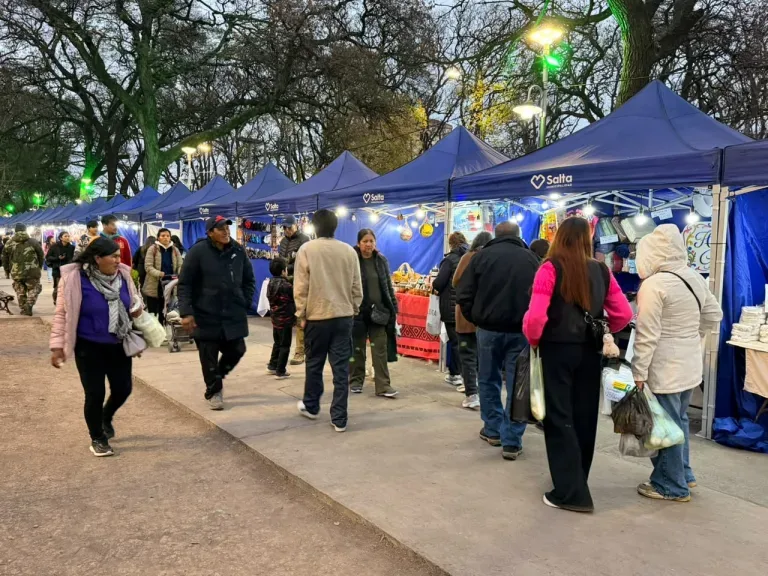 Gran afluencia en la Feria del Milagro en el parque San Martín