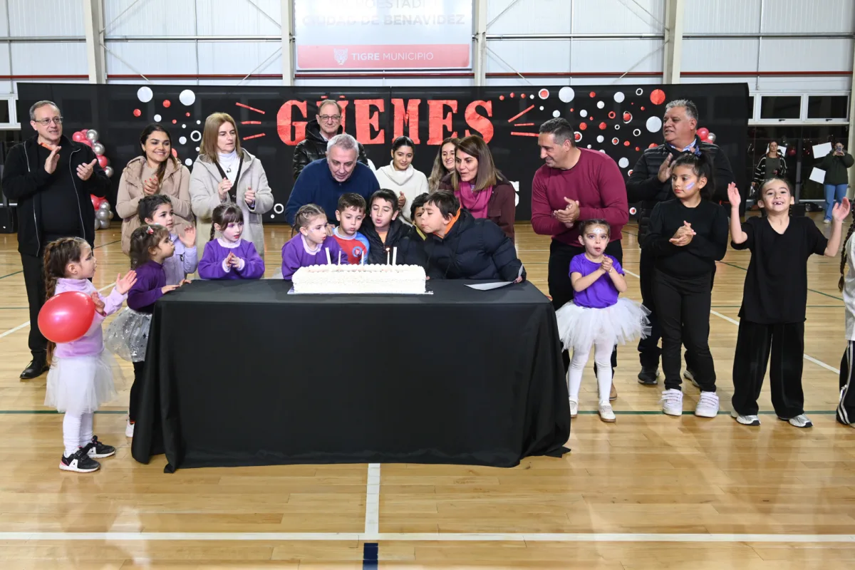 Benavídez festejó 30 años del Polideportivo Güemes con nuevas obras