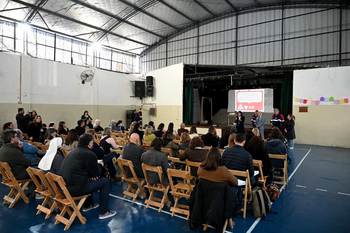 Tigre capacitó a escuelas sobre el fenómeno 'El Niño'
