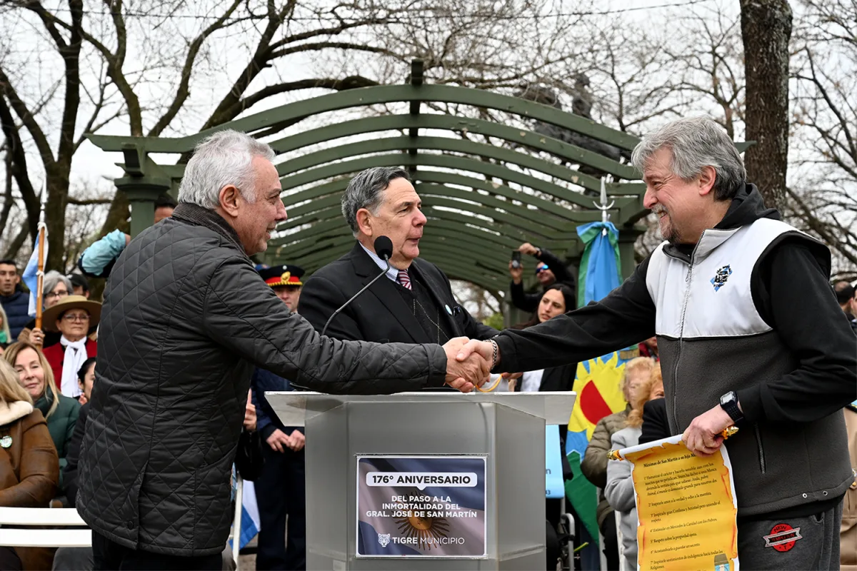 Tigre conmemoró a San Martín con un desfile y un mensaje de unidad