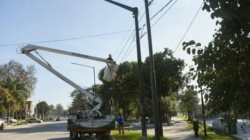 Limpieza del tendido eléctrico en avenida Perú mejora la seguridad