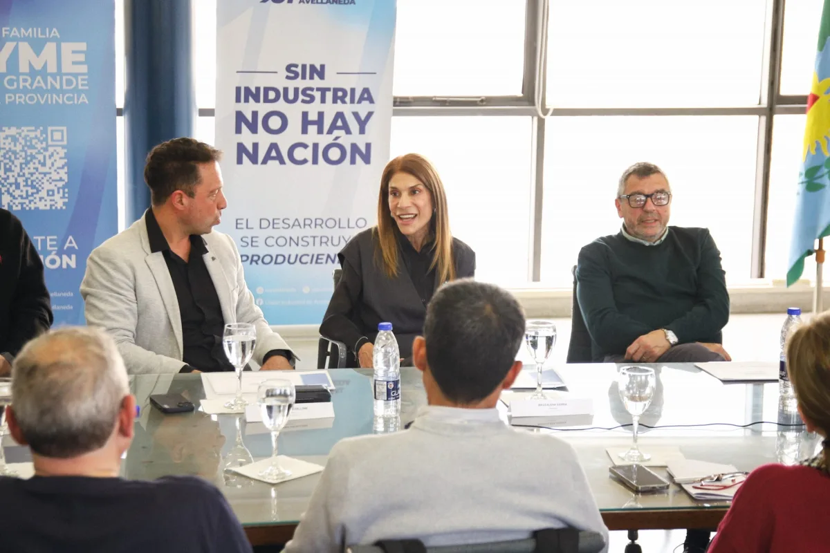 Reunión entre la intendenta y la Unión Industrial de Avellaneda