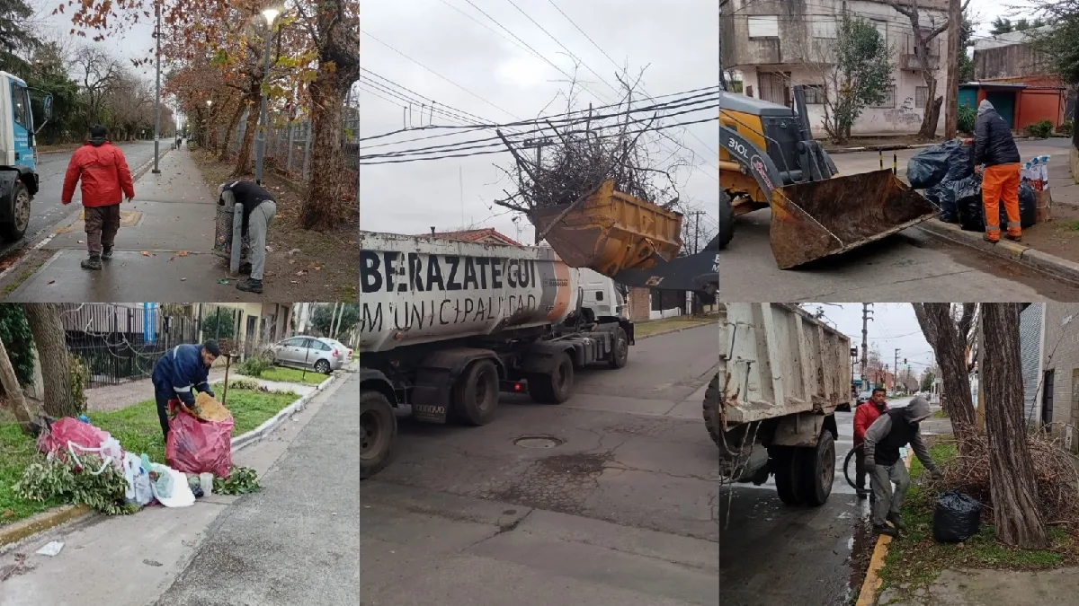 Berazategui intensificó la limpieza integral en varios barrios