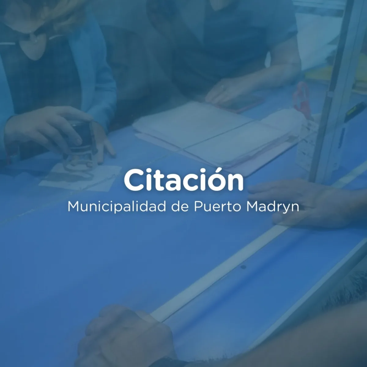 Citación para presentación en la Dirección de Tierras de Puerto Madryn