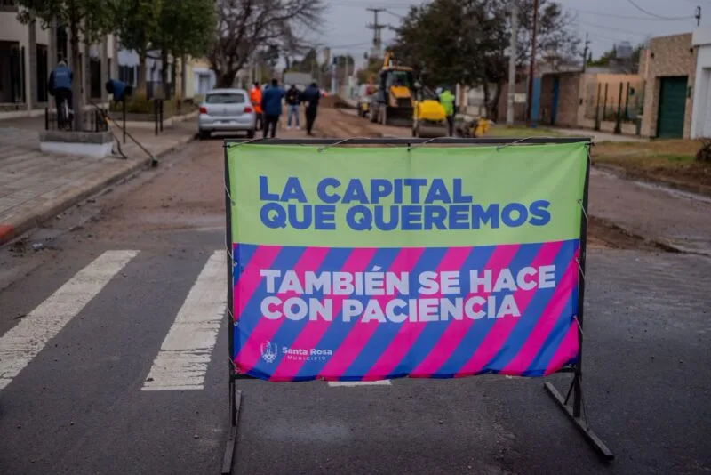 Cortes de calle en Santa Rosa por trabajos en la vía pública