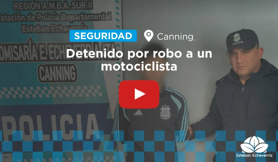Aprehendieron a un joven por robo en Canning