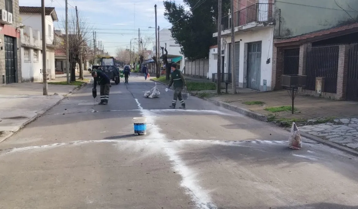 Mejoras en calles de Monte Grande para mayor seguridad vial