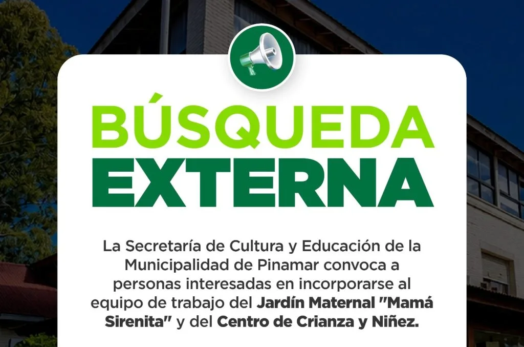 Convocatoria para trabajar en el Jardín Maternal Mamá Sirenita