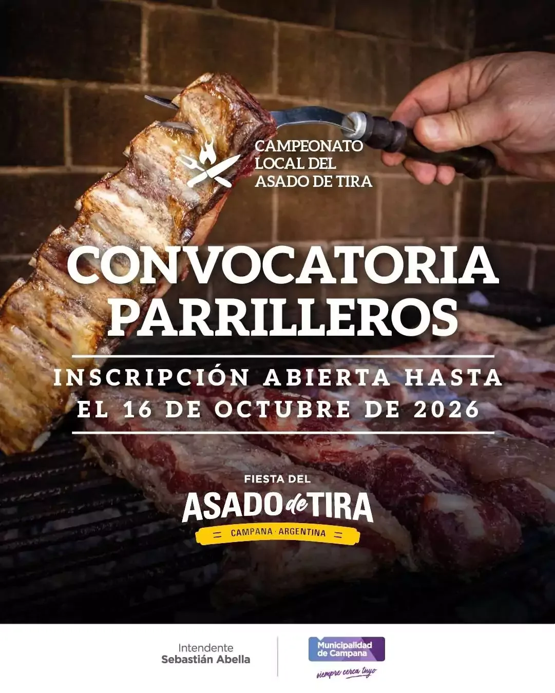 Abrieron inscripciones para el Campeonato del Asado de Tira