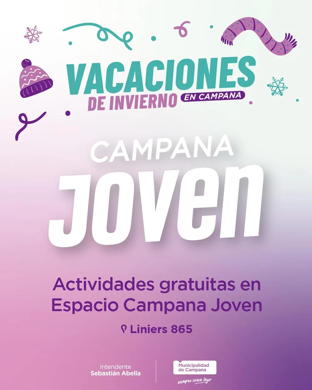 Actividades gratuitas en Campana Joven durante las vacaciones