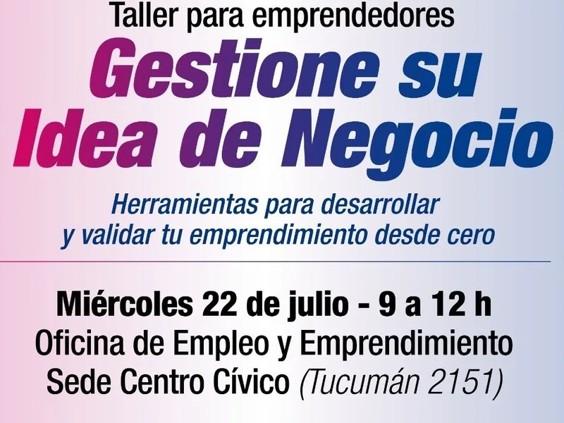 Capacitación gratuita para emprendedores en Villa María