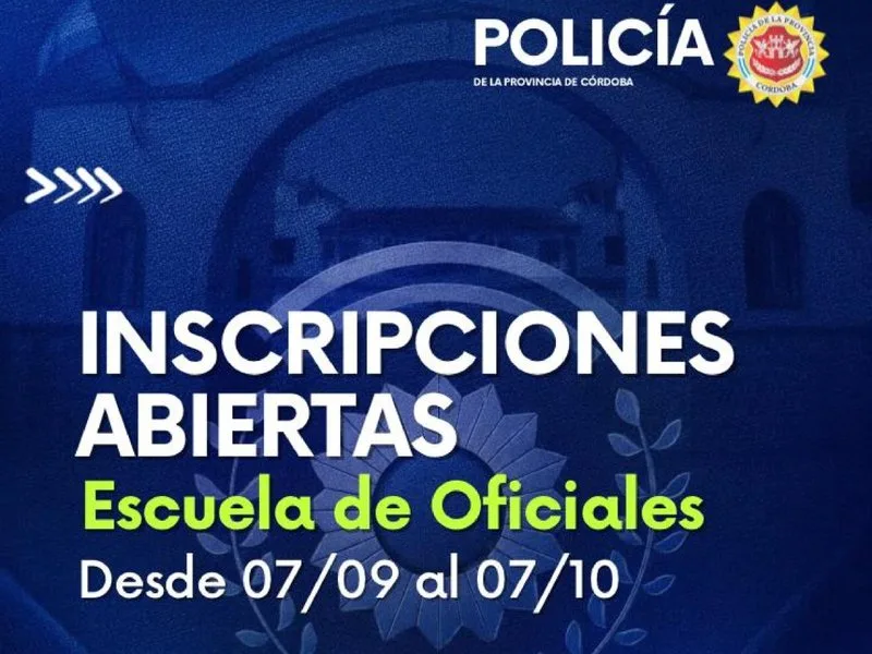 Inscripciones abiertas para la Escuela de Oficiales en Villa María