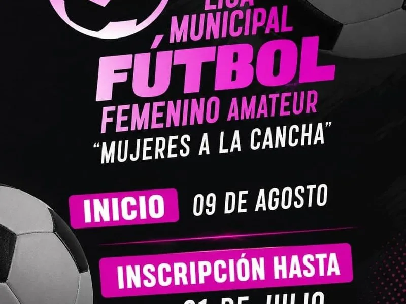 Inscripciones abiertas para la Liga Municipal de Fútbol Femenino