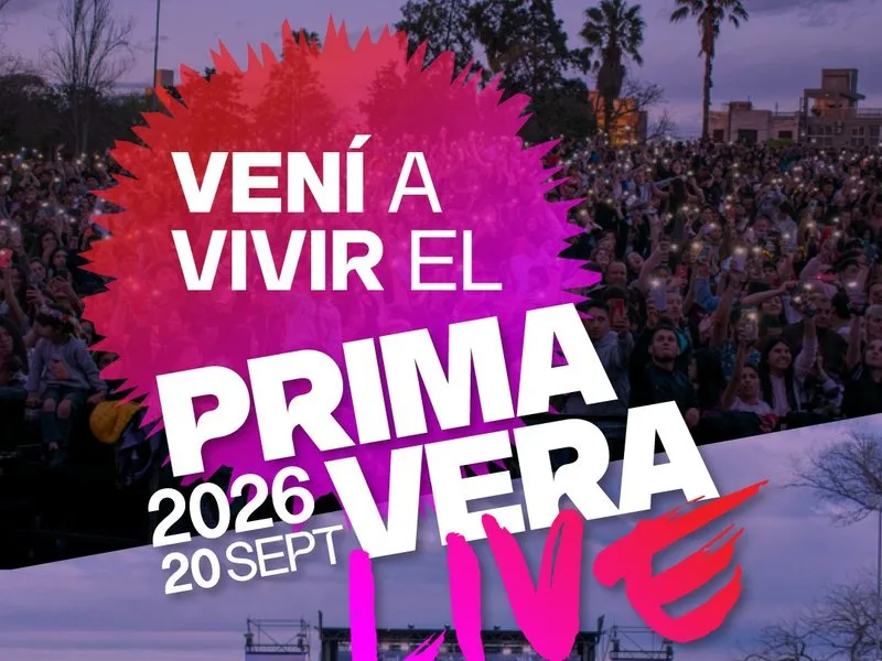 Primavera Live: festival gratuito en la costanera de Villa María