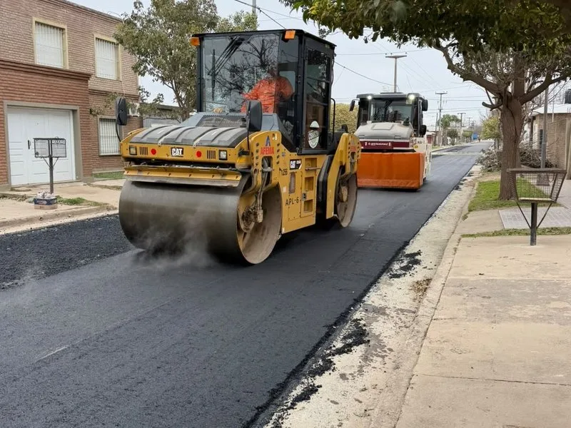 Seis nuevas cuadras de pavimento en barrio Belgrano