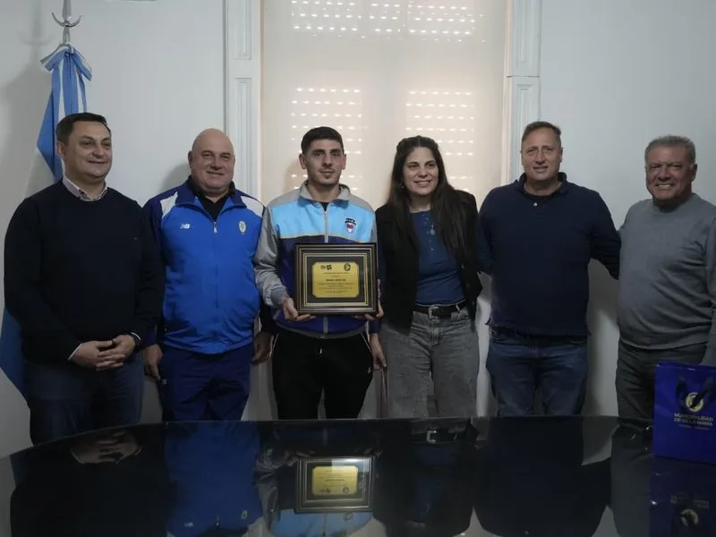 Villa María celebró los logros de Brian Martini en el bochas
