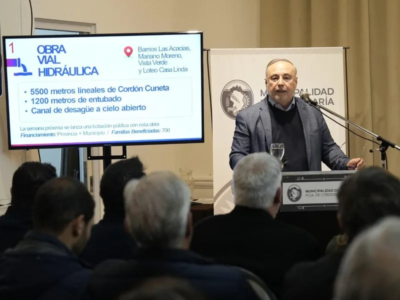 Villa María implementó un Plan de Obras para prevenir anegamientos