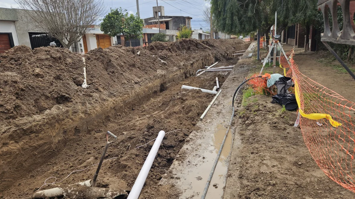 Avanza la red cloacal en Bell Ville para mejorar la calidad de vida