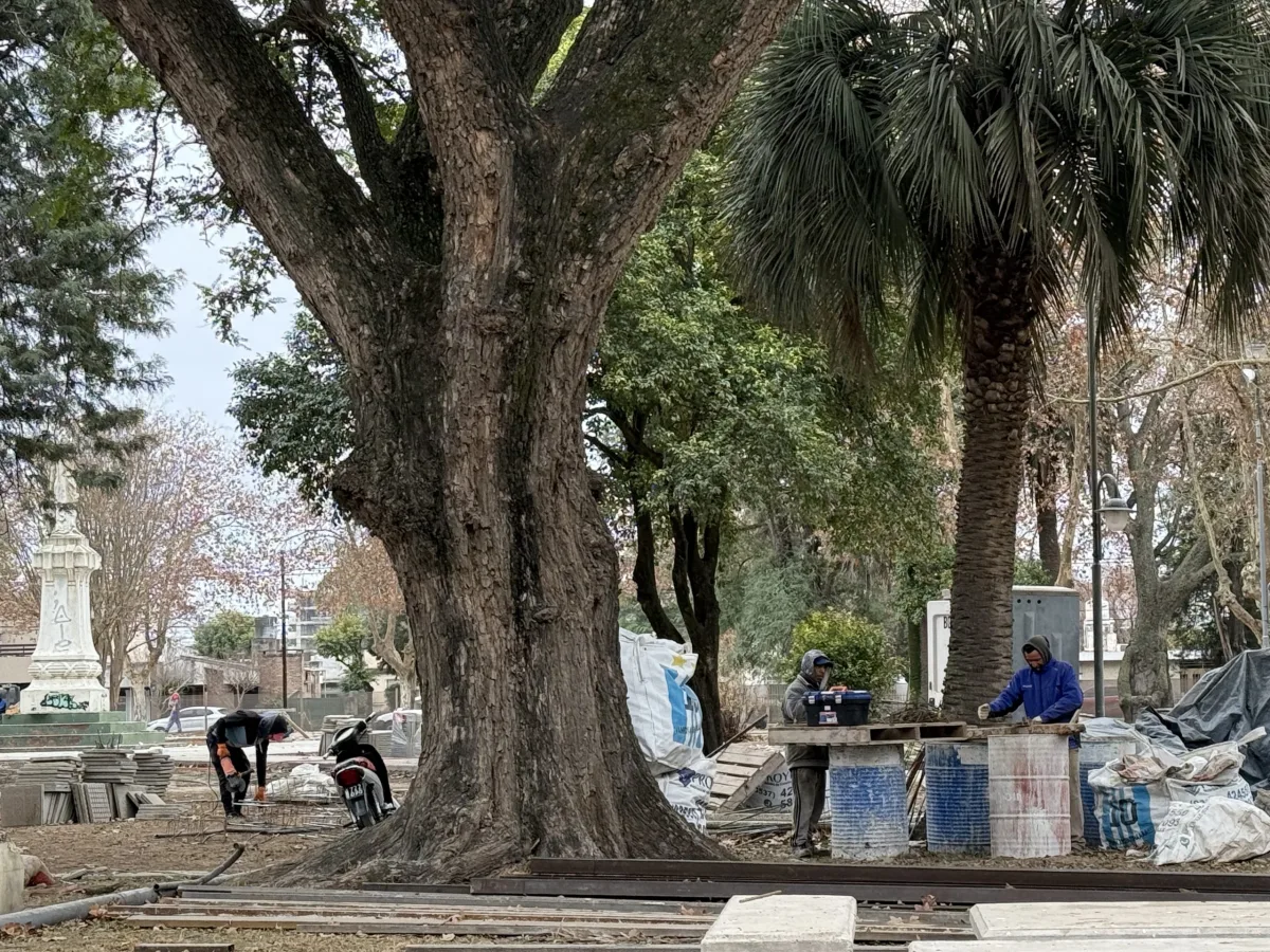 Avanza la renovación de la plaza Rubén Márquez con nueva iluminación