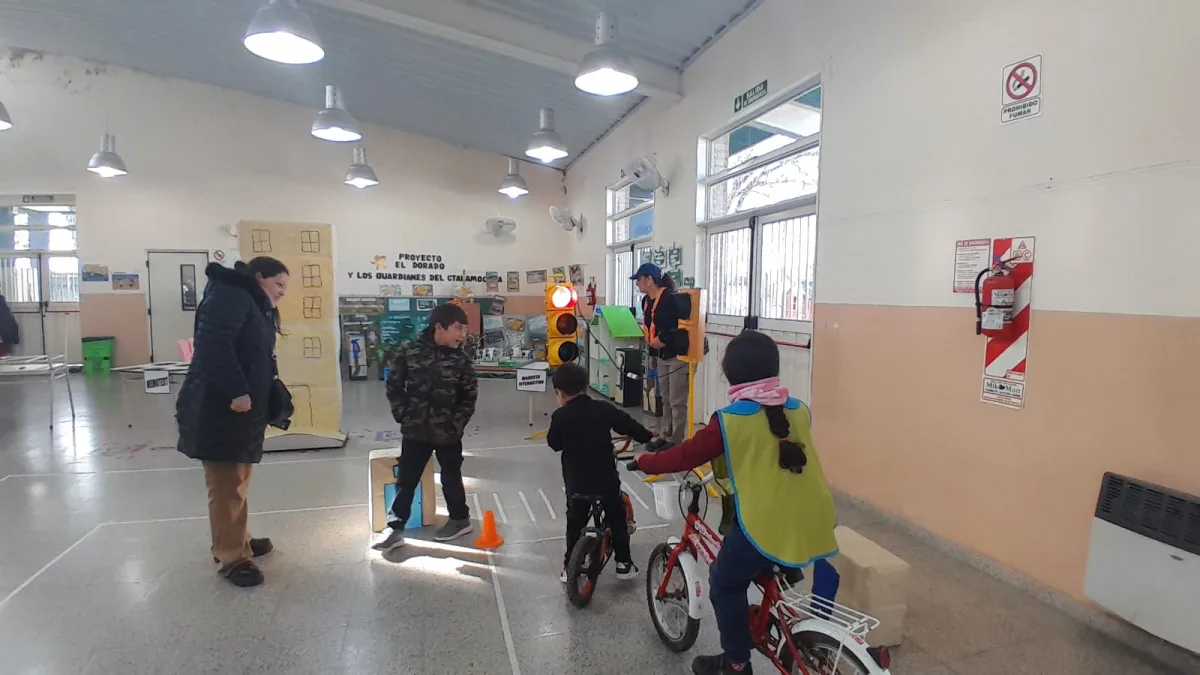 Niños del jardín Matterson aprendieron educación vial en actividades lúdicas