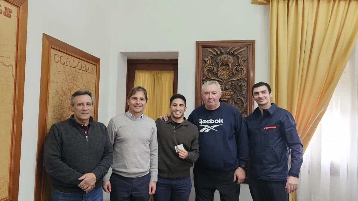Pedro Cane visitó Bell Ville tras consagrarse campeón en España
