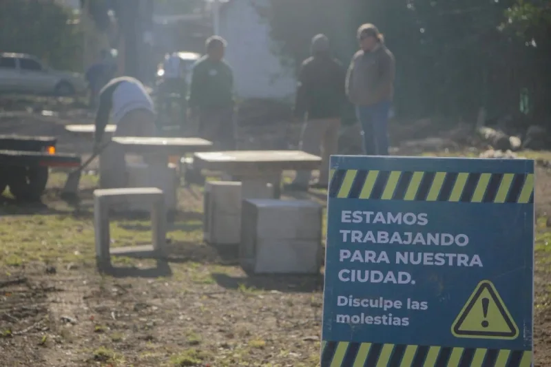 Nuevo espacio público en barrio La Paz: obras en marcha